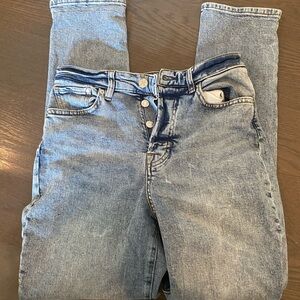 &Denim H&M high waisted blue-wash jeans